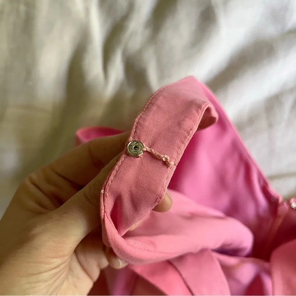 L’Agence Bodycon Knee Length Midi Dress Pink Size 6 BarbieCore Coquette Feminine - Picture 7 of 11